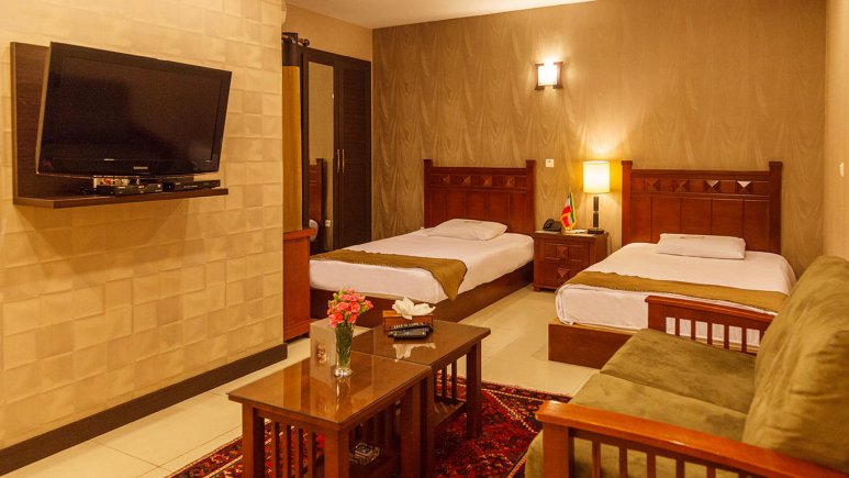 اتاق دو تخته توئین هتل آپارتمان طوبی تهران